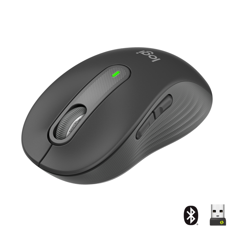 Logitech – M650 Signature – Wireless Mouse – Graphite
