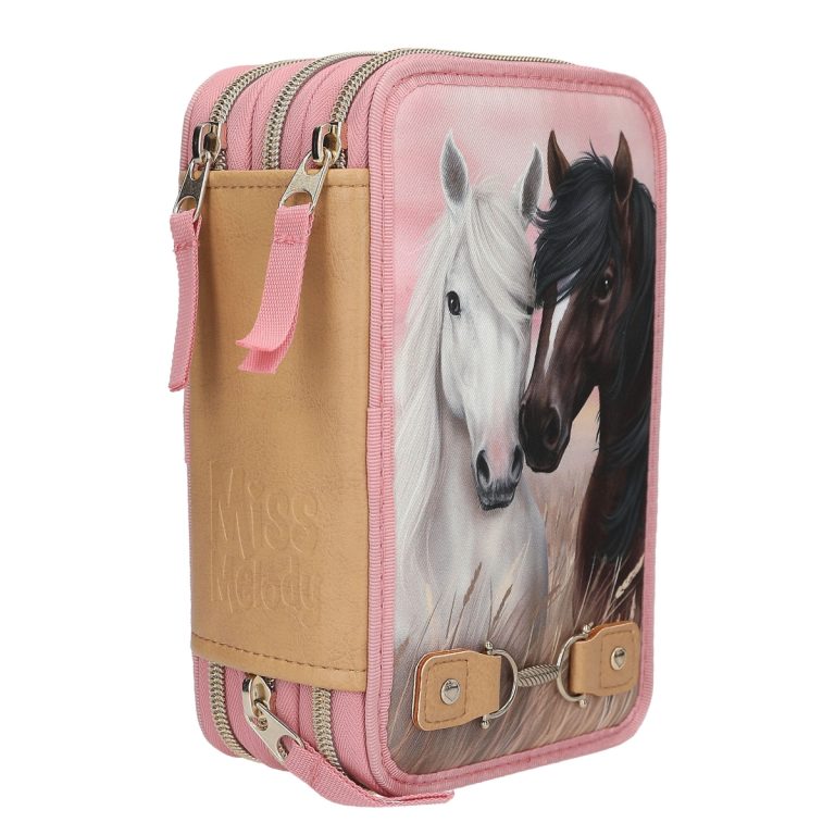 Miss Melody – Triple Pencil Case DUSTY ROSE