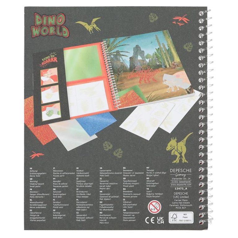 Dino World – Colouring Book Stick & Shine ( 0412473 )