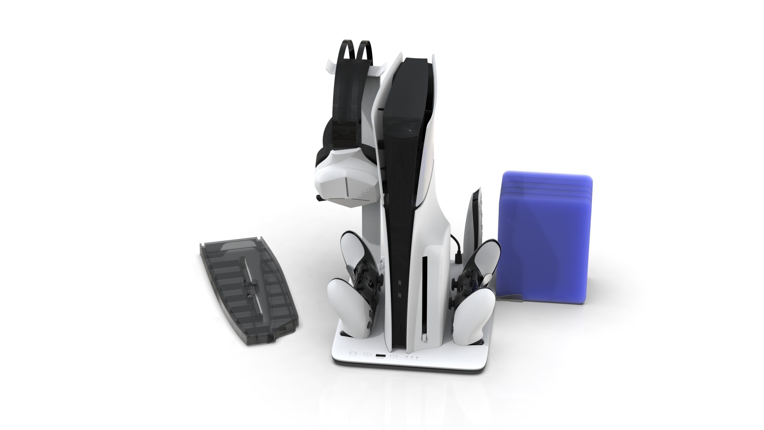 iMP Tech - DLX+LED Multi Function Charge and Cool Stand - Grey
