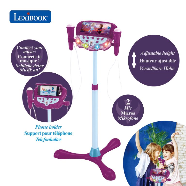 Lexibook – Disney Frozen – Adjustable Stand with 2 Mic (S160FZ)