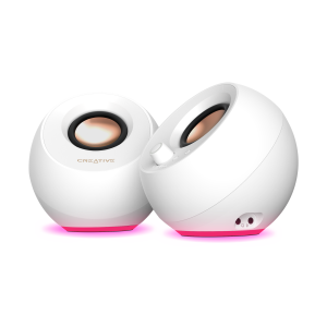 Creative - Pebble Pro Stereo Speakers, White