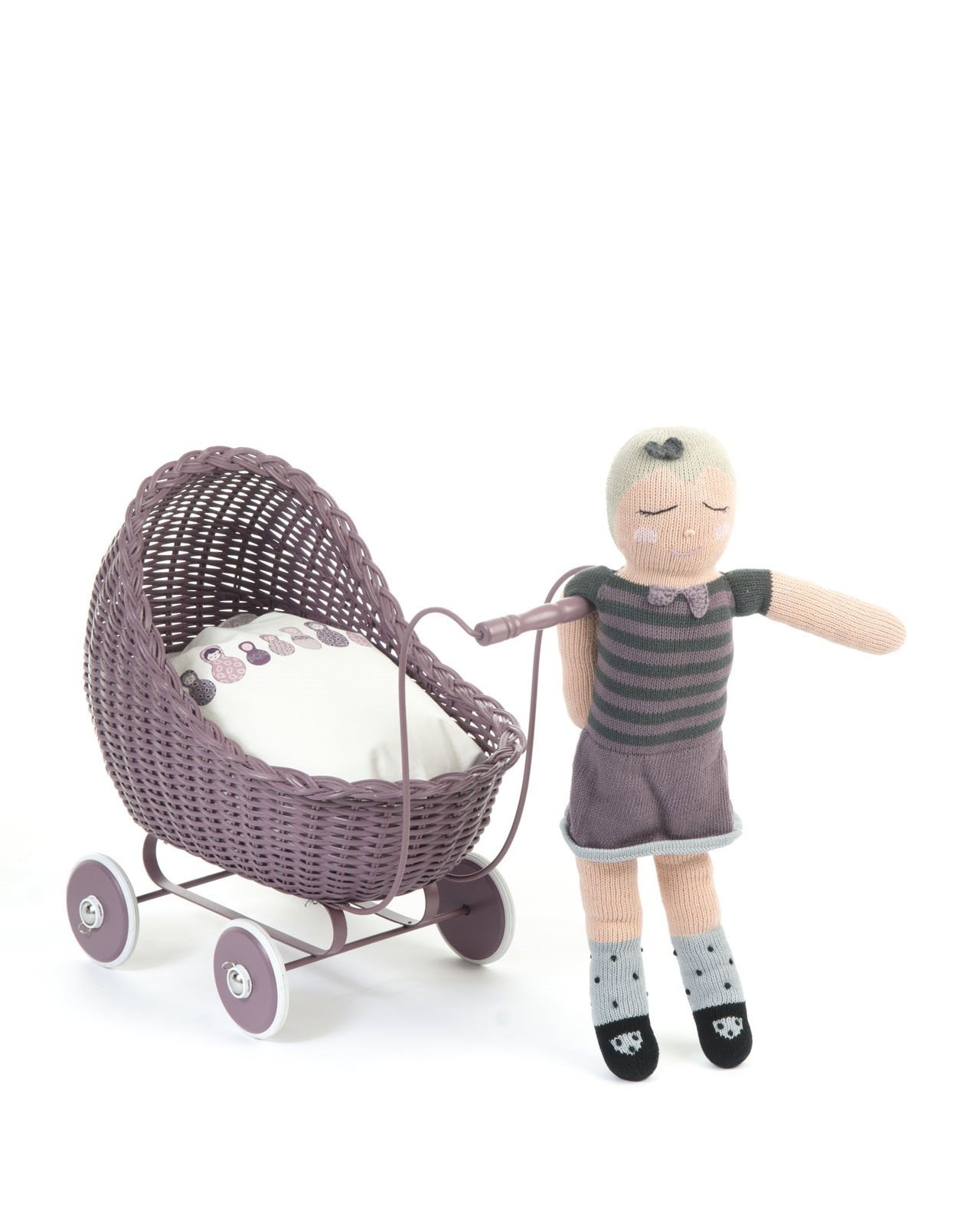 Smallstuff - Doll Stroller - Dark Rose