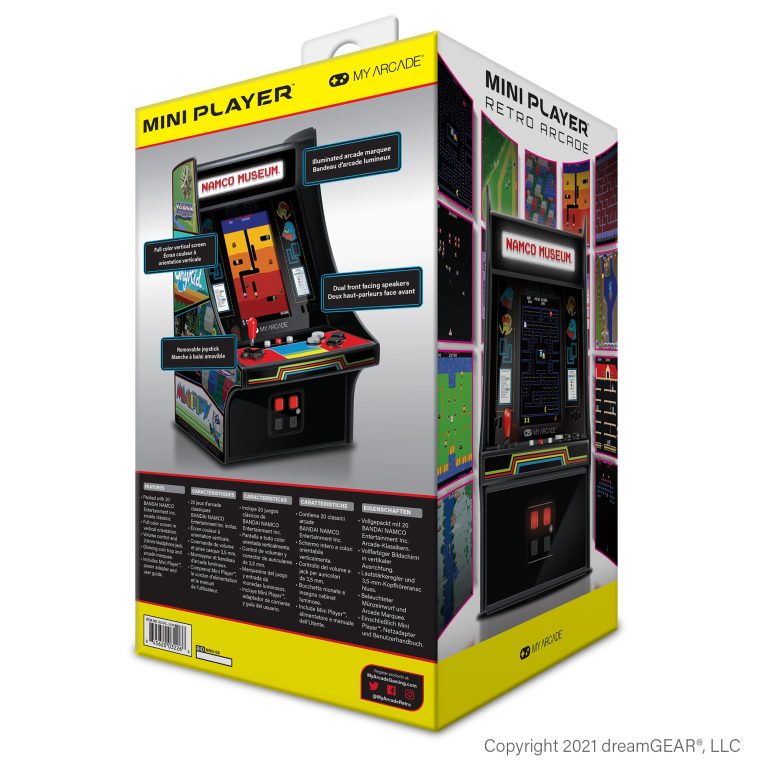 MY ARCADE, MINI PLAYER 10″ BANDAI NAMCO™ MUSEUM HITS (20 IN 1)