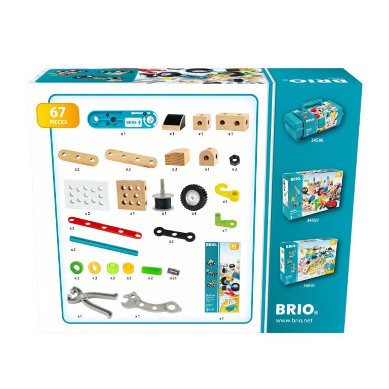 BRIO – Builder Pull back motor set – 67 pieces (34595)
