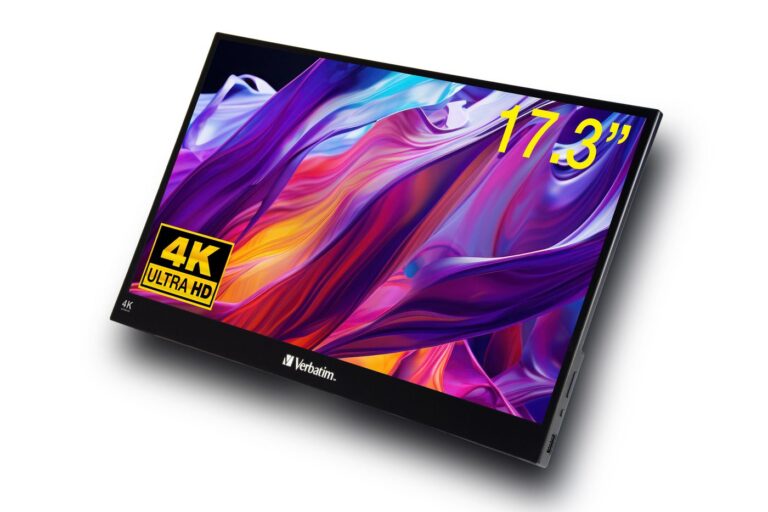 Verbatim – PMT-17-4K Portable Touchscreen Monitor 17.3″ 4K Ultra HD Metal Housing