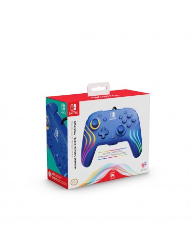 PDP Afterglow Wave Wired Controller Blue Switch