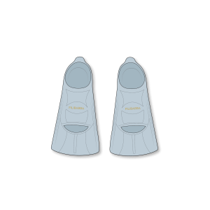 Filibabba - Swim fins size 27-29 - Pearl Blue (FI-03555)