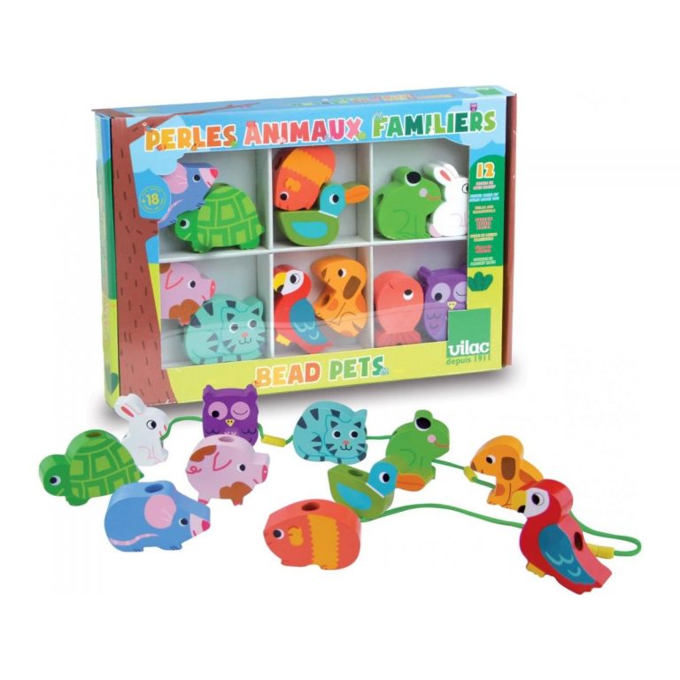 Vilac – Wooden beads – Animals (1504)