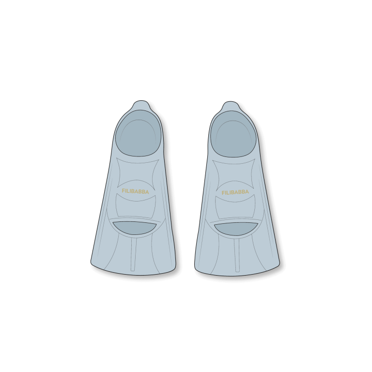 Filibabba – Swim fins size 27-29 – Pearl Blue (FI-03555)