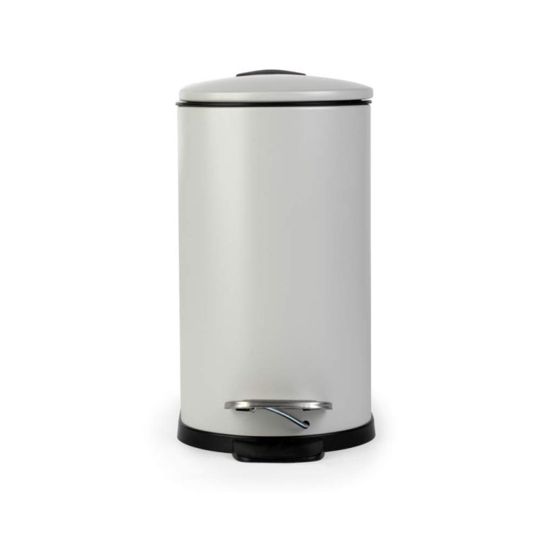 Beldray LA036690GRYPEU7 Slimline D-Shaped Pedal Bin 5 Litre, Grey