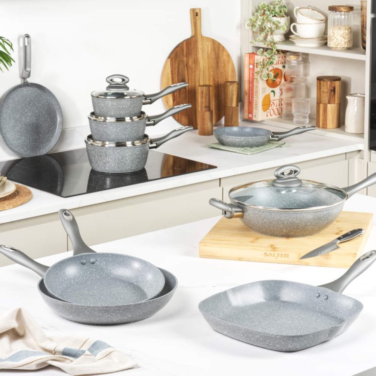 Salter BW02762G2MOR Marblestone 20 cm Fry Pan, Grey