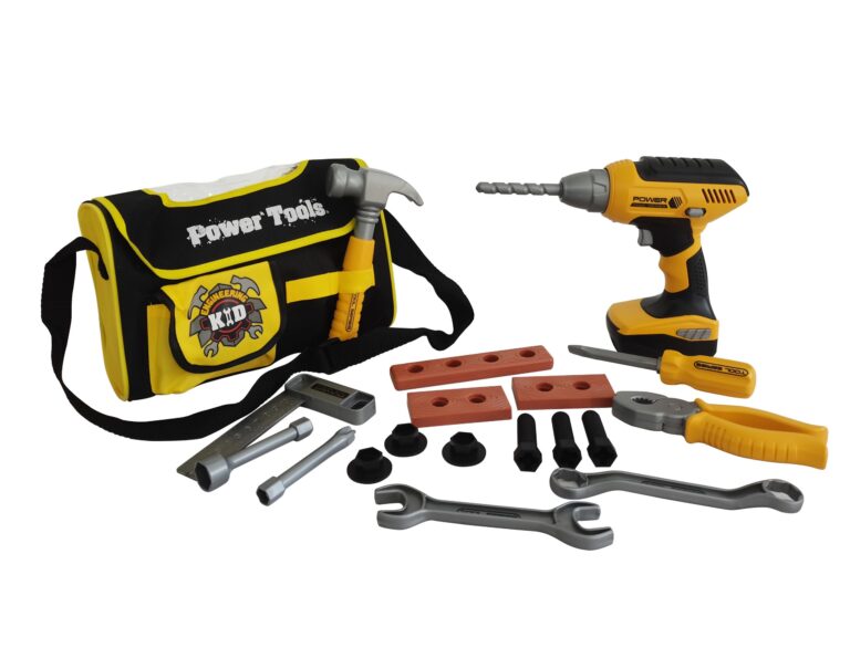 POWER X – Construction Tools 21 pcs w/ Storage Bag and B/O Drill (20358)