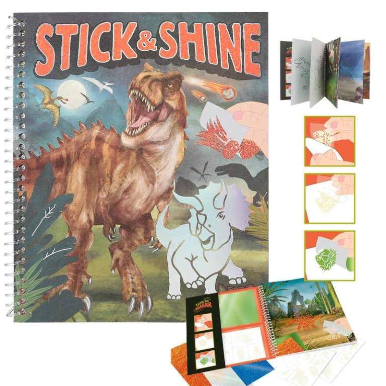 Dino World – Colouring Book Stick & Shine ( 0412473 )