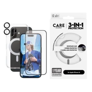 CARE by PanzerGlass - 3-in-1 Ceramic Bundle - iPhone 16