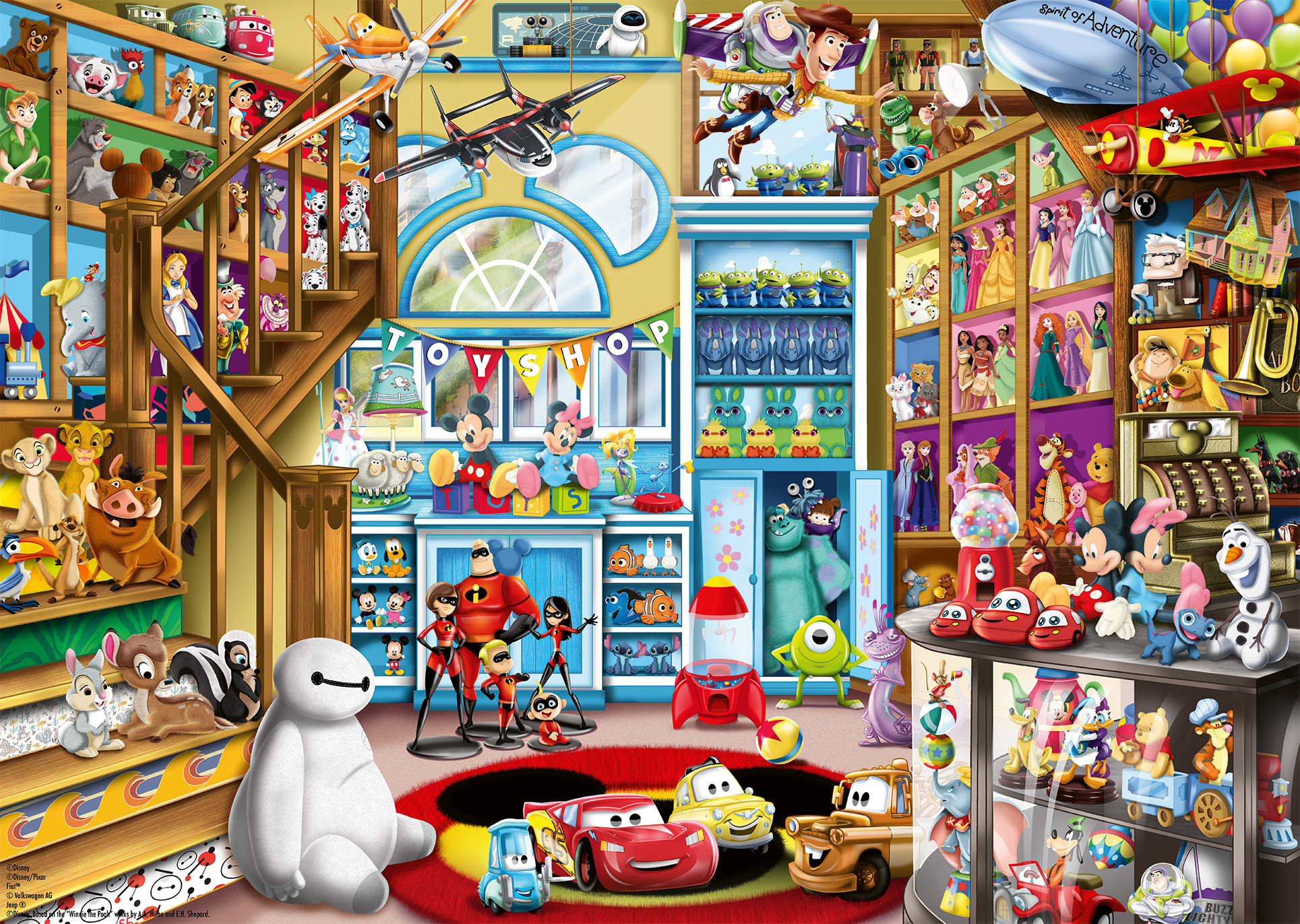 Ravensburger - Puzzle Disney Multiproperty 1000p (12000527)