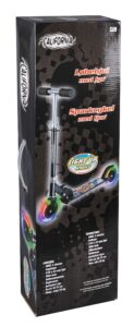 California - Black scooter with LED lights (83153)