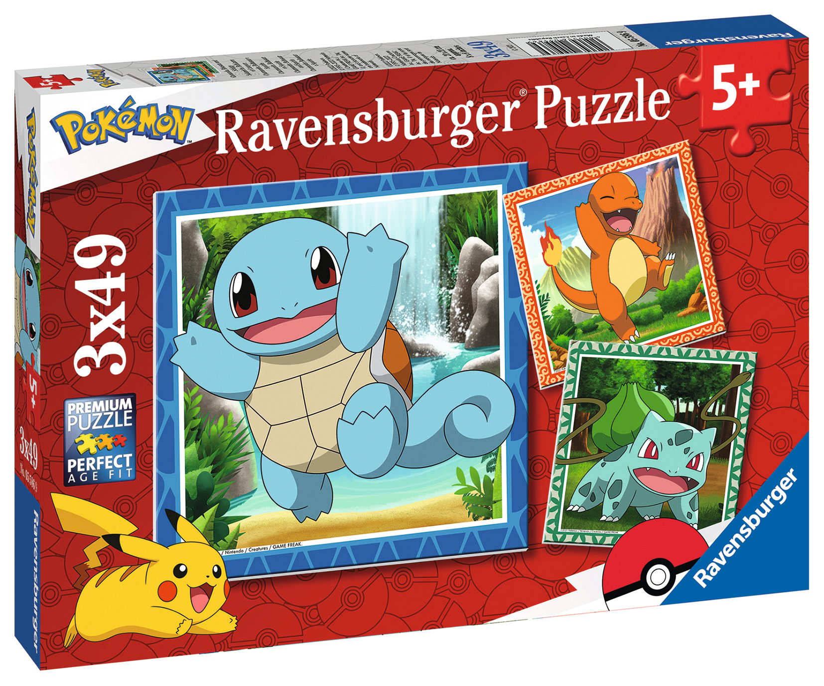 Ravensburger - Pokémon 3x49p - 05586