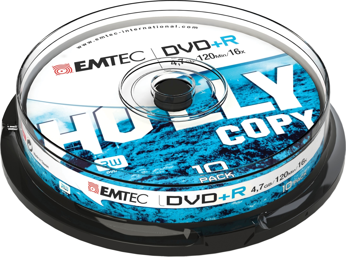 Emtec DVD+R 4,7GB 16x Holly Copy 10 pcs  Cake Box