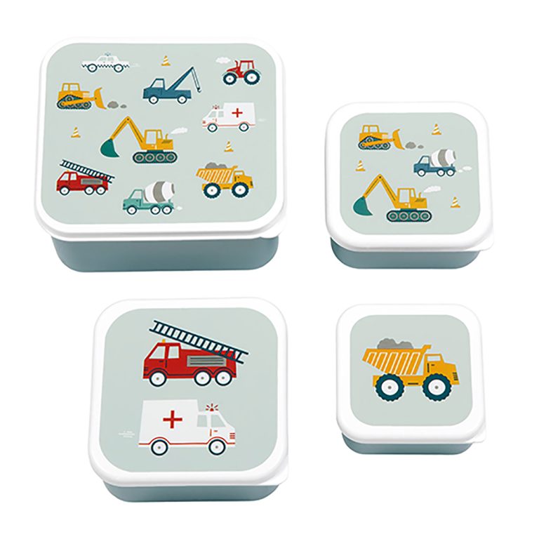 A little lovely company – Lunch & Snack Box Set – Vehicles