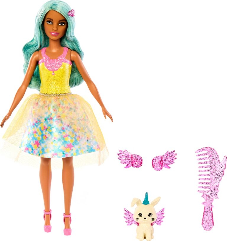 Barbie – Touch of Magic Fairytale Doll Teresa with Bunny (HLC36)