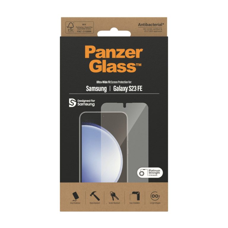 PanzerGlass Screen Protector – Samsung Galaxy S23 FE – Ultra-Wide Fit