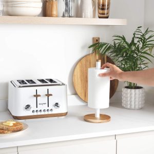 Salter BW13565W1EU7 Toronto Kitchen Roll Holder - White