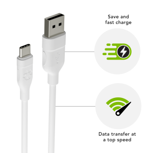 dbramante1928 - Re-charge - Cable - USB-A to USB-C, 2.5m - White