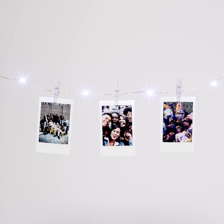 Fuji – Instax mini link 2 w. LED light chain – clay white