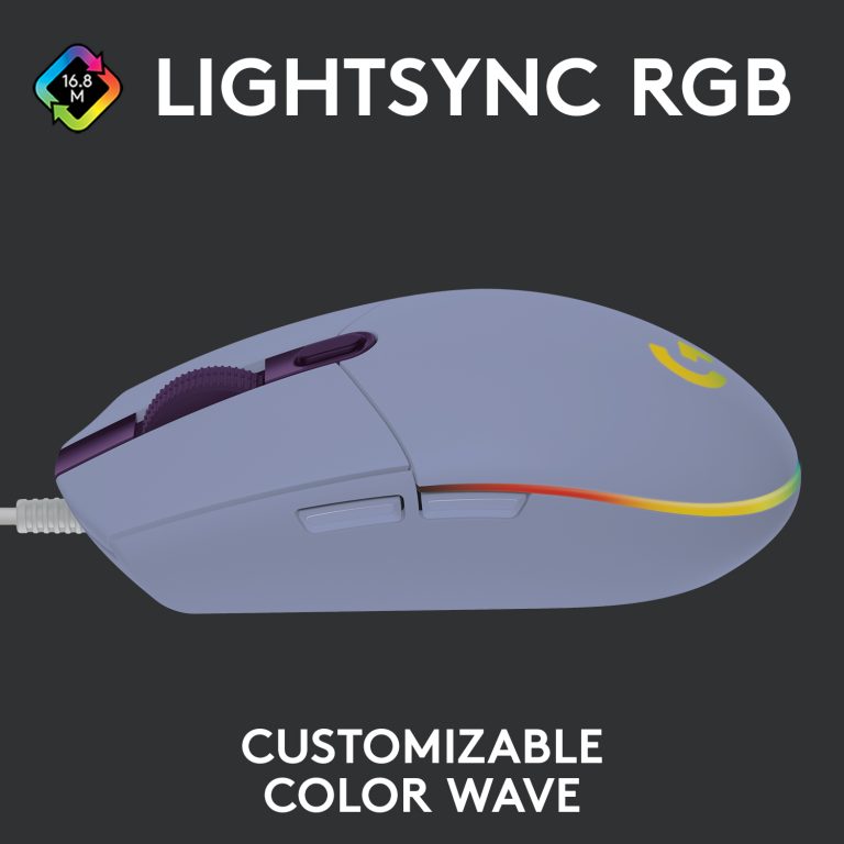 Logitech – G203 Lightsync Gaming Mouse – Lilac