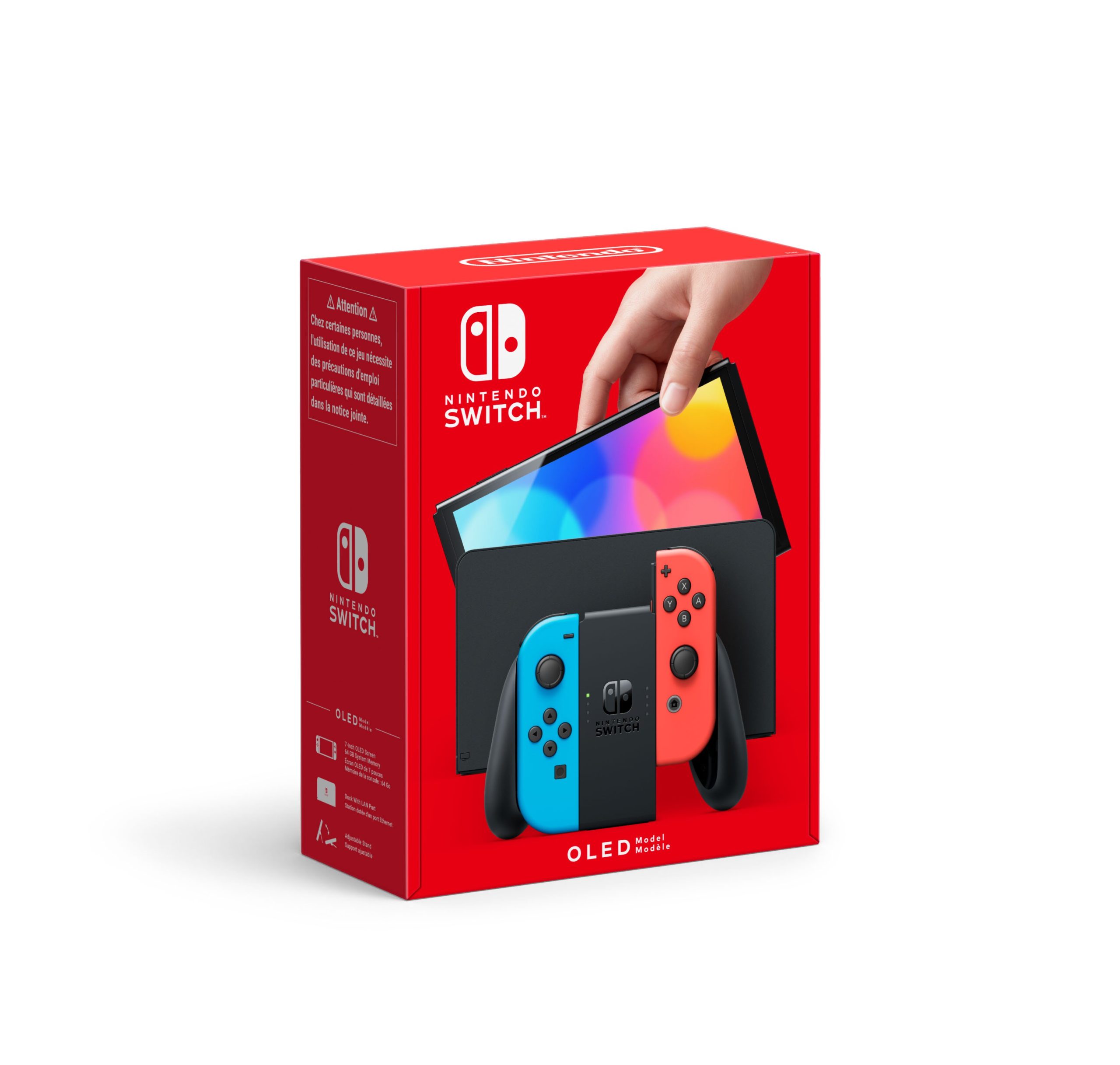 Nintendo Switch OLED Console with Joy-Con Blue & Red