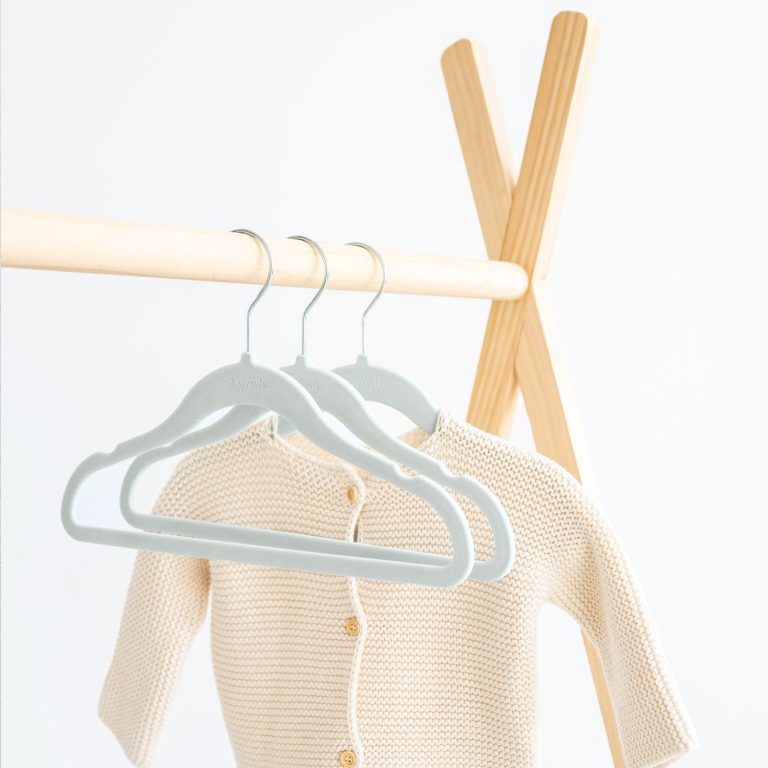 3 Sprouts – Velour Hanger (15 pcs.) – Blue