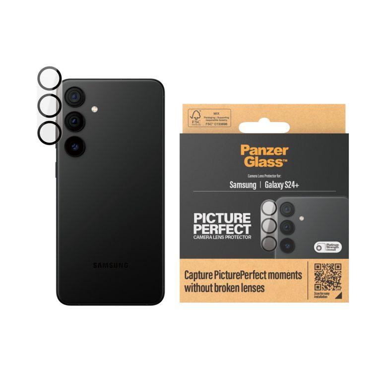 PanzerGlass – PicturePerfect Camera Lens Protector S24 Plus UWF, Black