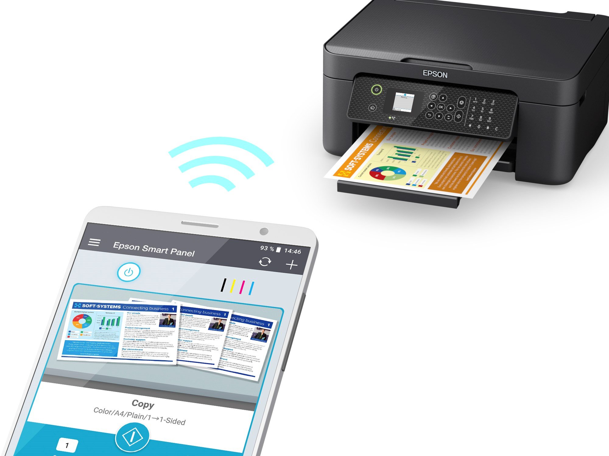 Epson - WorkForce WF-2910DWF Compact multifunction inkjet printer