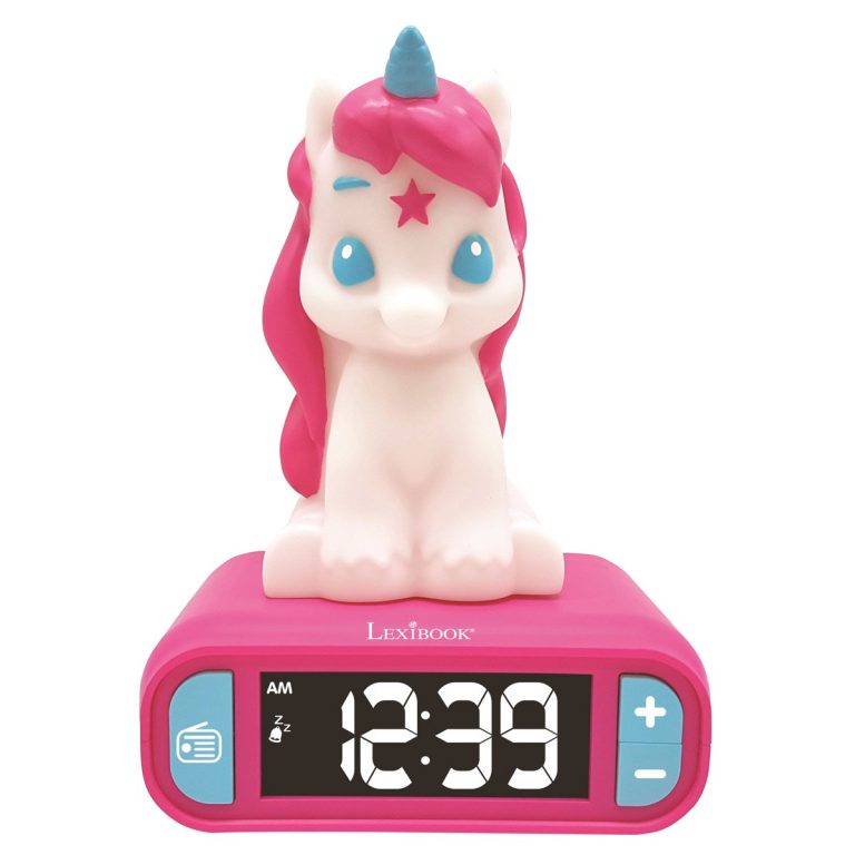 Lexibook – Unicorn Alarm Clock w. Night Light (RL800UNI)