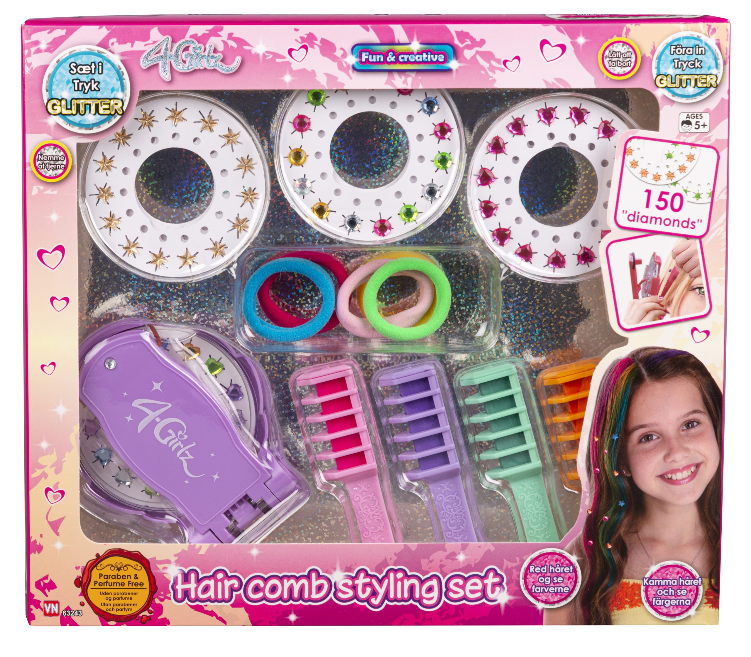 4-Girlz- Hair decoration set w/ combs (63243)