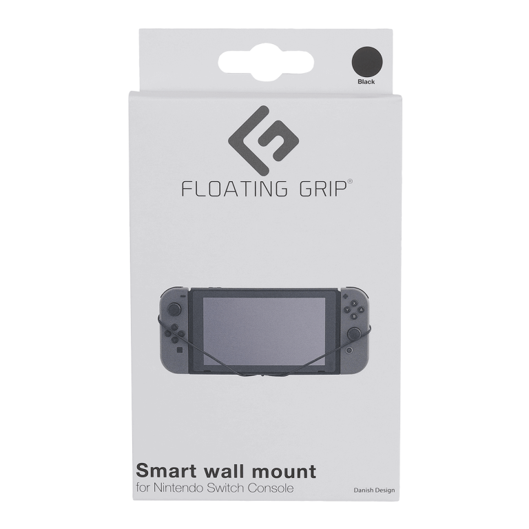 Nintendo Switch Console wall mount by FLOATING GRIP®, Black