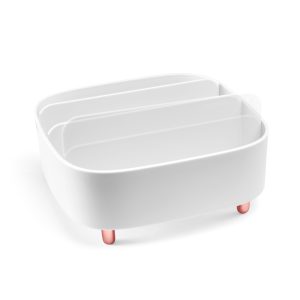 Gillian Jones - Table organizer with 4 compartments - White