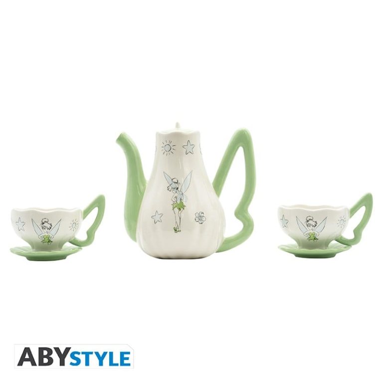 DISNEY – Teapot – with Tinkerbell cups set