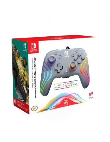PDP Afterglow Wave Wired Controller Grey Switch