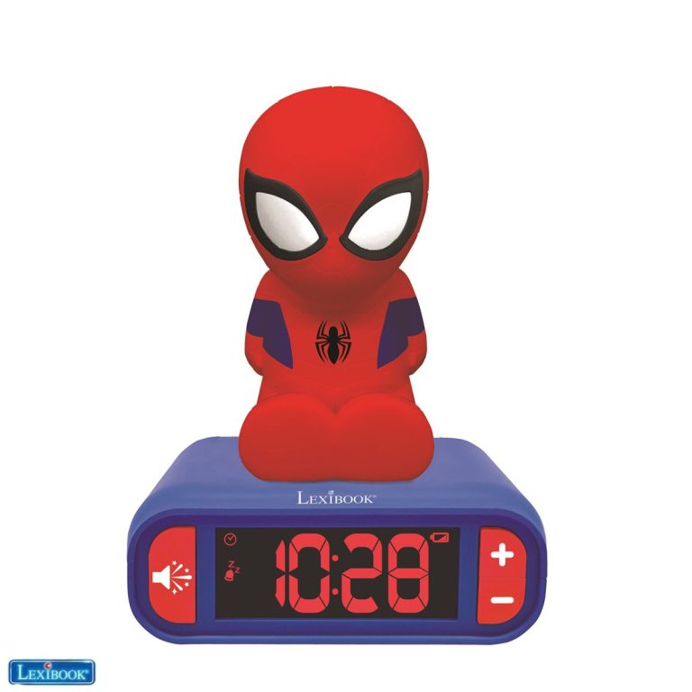 Lexibook – Spider-Man – Alarm Clock with Night Light 3D (RL800SP)