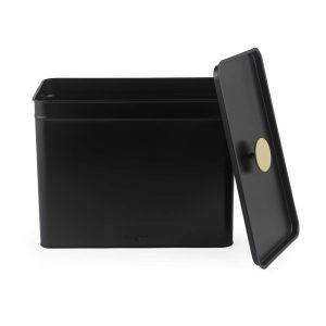 Salter BW14371 Alchemy Bread Bin, Black