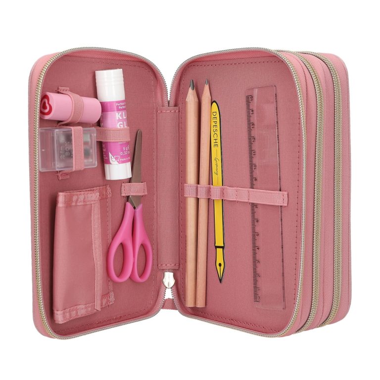 Miss Melody – Triple Pencil Case DUSTY ROSE