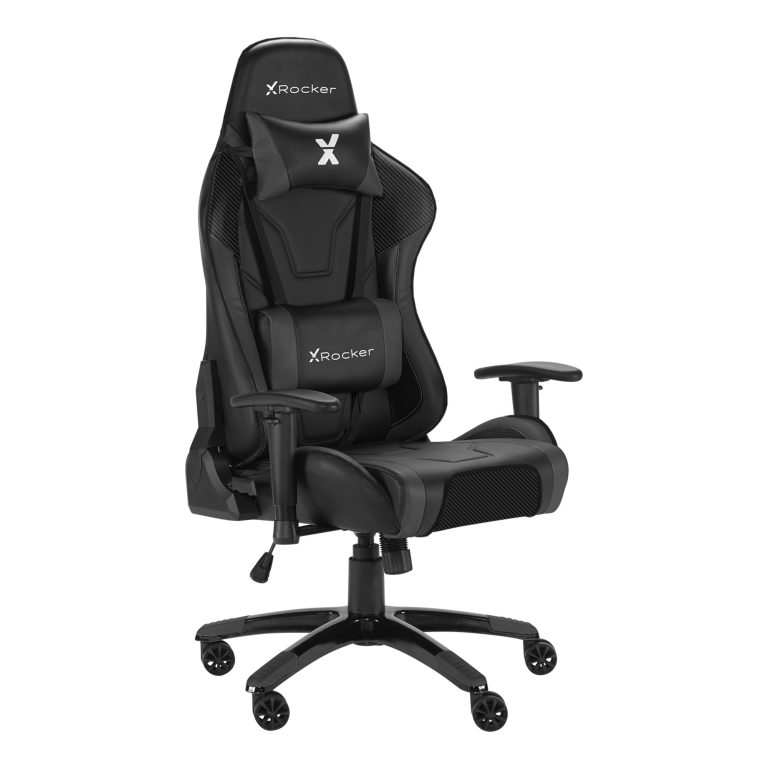 XROCKER AGILITY SPORT ESPORT PC OFFICE GAMING CHAIR – CARBON BLACK
