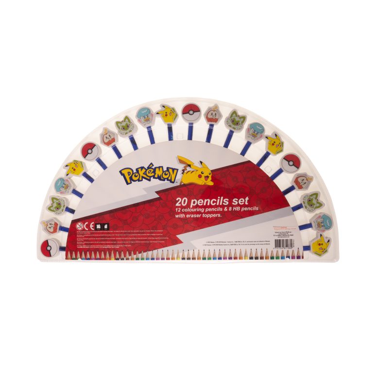 Pokémon – Pencil SET w/toppers (20-pack) (161707053)