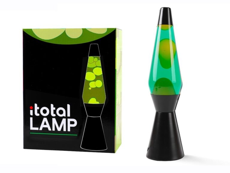iTotal – Lava Lamp – Black/Green/Yellow – 36 cm (1270403)