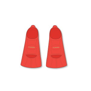 Filibabba - Swim fins size 24-26 - Warm Red (FI-03556)