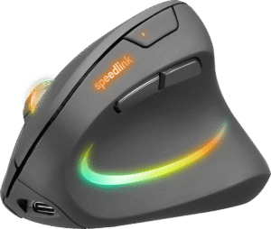 Speedlink - PIAVO PRO Illuminated Rechargeable Vertical Ergonomic Mouse - wireless, rubber-black