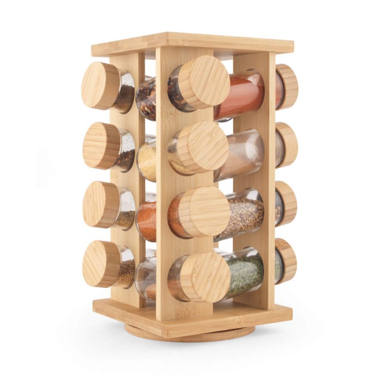 Salter BW127771 Bamboo Rotating Spice Rack