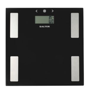 Salter 9150 BK3R Black Glass Analyser Bathroom Scales